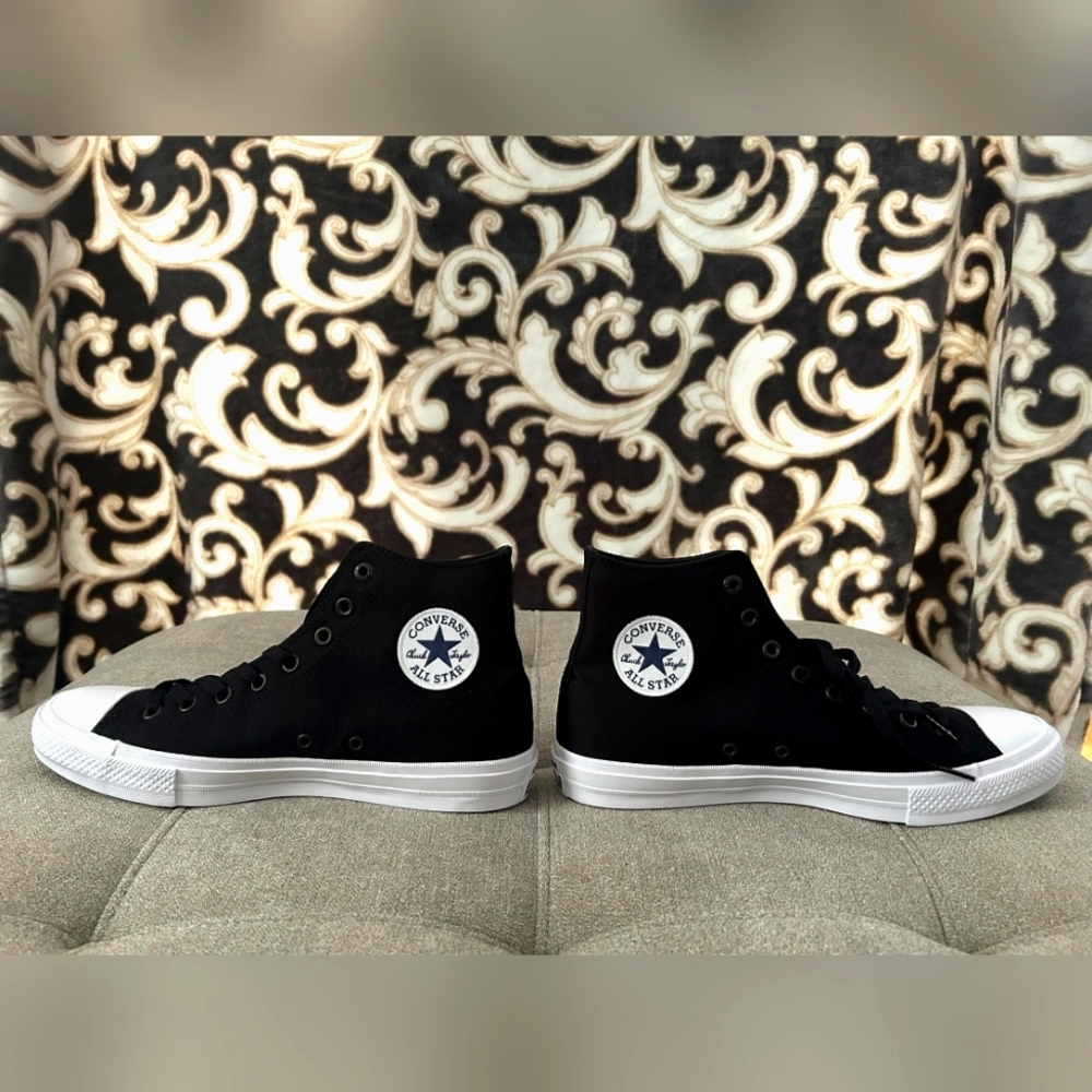 Converse Black and White Chuck Taylor II Sneakers